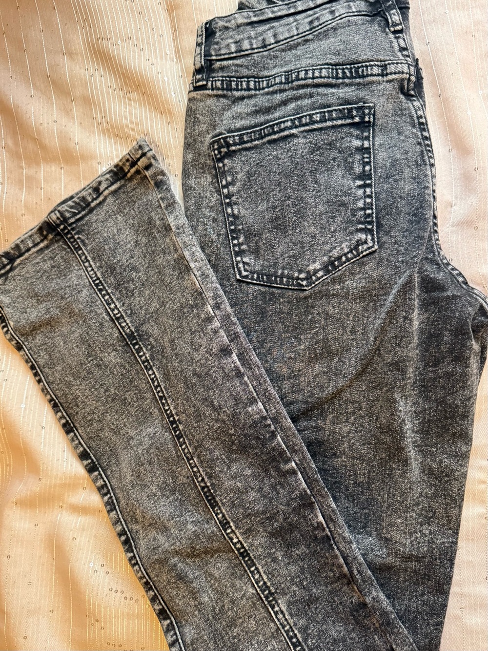 Flared Windsor Jeans in Black Wash (S)